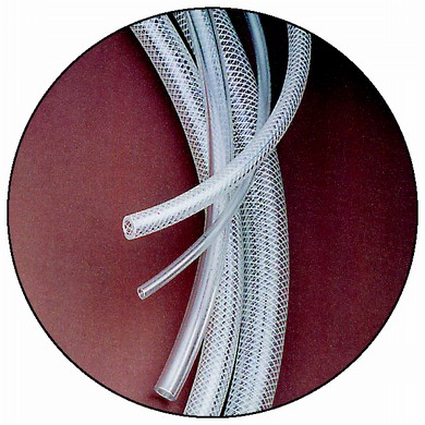 Click to enlarge - Reinforced hose made from polyurethane. This extremely flexible hose gives outstanding abrasion resistance. Having a good bend radius,
is ideal for use in restricted spaces.